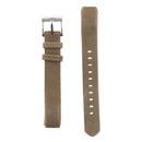 Smart Watch Shiny Leather Watch Band for Fitbit Alta(Light Brown)