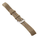 Smart Watch Shiny Leather Watch Band for Fitbit Alta(Light Brown)
