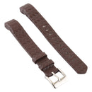 Smart Watch Shiny Leather Watch Band for Fitbit Alta(Dark Brown)