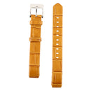 Smart Watch Shiny Leather Watch Band for Fitbit Alta(Lemon Yellow)
