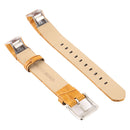 Smart Watch Shiny Leather Watch Band for Fitbit Alta(Lemon Yellow)