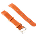 Smart Watch Shiny Leather Watch Band for Fitbit Alta(Orange)