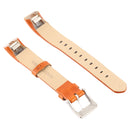 Smart Watch Shiny Leather Watch Band for Fitbit Alta(Orange)