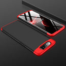 GKK Three Stage Splicing Full Coverage PC Case For Galaxy A80(Black Red)