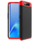 GKK Three Stage Splicing Full Coverage PC Case For Galaxy A80(Black Red)
