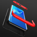 GKK Three Stage Splicing Full Coverage PC Case For Galaxy A80(Black Red)