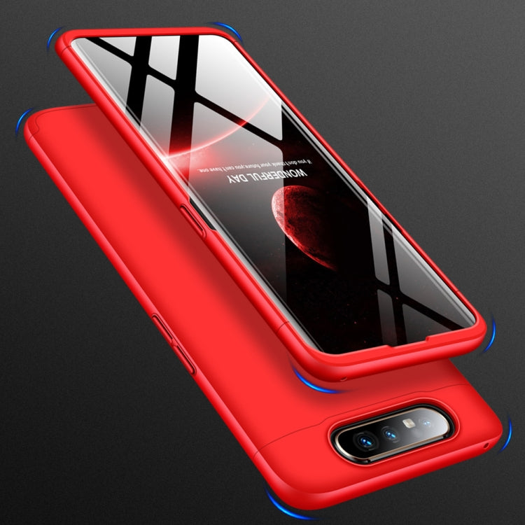 GKK Three Stage Splicing Full Coverage PC Case For Galaxy A80(Red)