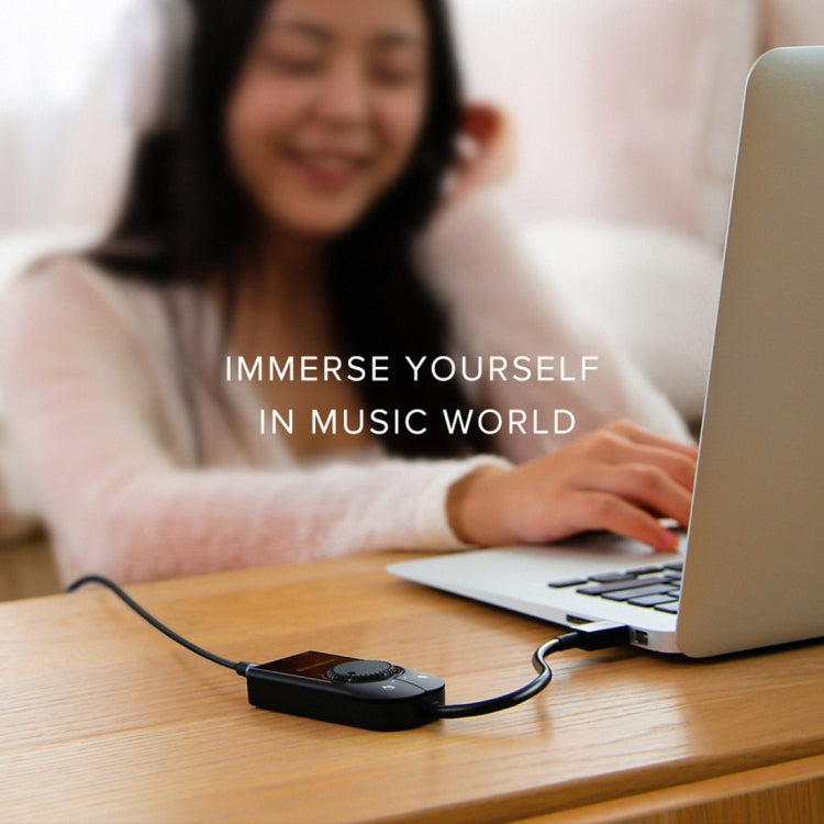 UGREEN CM109 USB to 3-ports 3.5mm Computer External Audio Card with Volume Adjustment Wheel, Length: 15cm