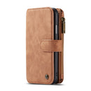 CaseMe-007 Detachable Multifunctional Horizontal Flip Leather Case with Card Slot & Holder & Zipper Wallet & Photo Frame For iPhone 11(Brown)