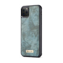 CaseMe-008 Detachable Multifunctional Horizontal Flip Leather Case with Card Slot & Holder & Zipper Wallet & Photo Frame For iPhone 11 Pro(Blue)