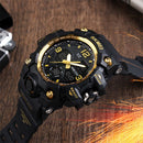SKMEI 1155B Multifunctional Men Outdoor Sports Noctilucent Waterproof Large Dial Wrist Watch(Red)