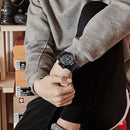 SKMEI 1155B Multifunctional Men Outdoor Sports Noctilucent Waterproof Large Dial Wrist Watch(Grey Black)