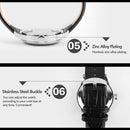 SKMEI 9058 Multifunctional Outdoor Fashion Waterproof Gold Shell Quartz Wrist Watch(Men Style Silver Face Brown Strap)