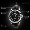 SKMEI 9058 Multifunctional Outdoor Fashion Waterproof Gold Shell Quartz Wrist Watch(Men Style Silver Face Brown Strap)