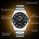 SKMEI 9058 Multifunctional Outdoor Fashion Waterproof Steel Strip Quartz Wrist Watch(Men Style White)