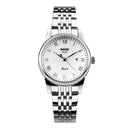 SKMEI 9058 Multifunctional Outdoor Fashion Waterproof Steel Strip Quartz Wrist Watch(Women Style White)