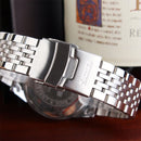 SKMEI 9058 Multifunctional Outdoor Fashion Waterproof Steel Strip Quartz Wrist Watch(Women Style Blue)