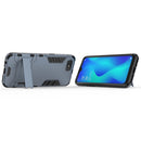 For OPPO A1k / Realme C2 Shockproof PC + TPU Protective Case with Invisible Holder(Navy Blue)