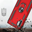 For Galaxy Note 10+ Armor Shockproof TPU + PC Protective Case with 360 Degree Rotation Holder(Black)