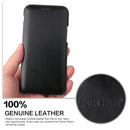 Fierre Shann Business Magnetic Horizontal Flip Genuine Leather Case For iPhone 11(Black)