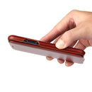 Fierre Shann Business Magnetic Horizontal Flip Genuine Leather Case For iPhone 11(Brown)