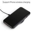 Fierre Shann Business Magnetic Horizontal Flip Genuine Leather Case For iPhone 12 mini(Black)