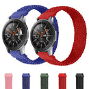 20mm Universal Nylon Weave Watch Band (Black White)