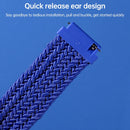 20mm Universal Nylon Weave Watch Band (Black White)