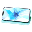 Rose Embossed Horizontal Flip PU Leather Case with Holder & Card Slots & Wallet For iPhone 12 Pro(Green)