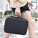 LS4456 Portable Drone PU Shoulder Storage Bag Handbag for DJI Mavic Mini 2(Black + Black Liner)