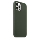 Magnetic Liquid Silicone Full Coverage Shockproof Magsafe Case with Magsafe Charging Magnet For iPhone 12 / 12 Pro(Deep Green)