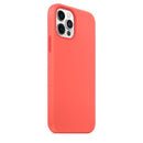 Magnetic Liquid Silicone Full Coverage Shockproof Magsafe Case with Magsafe Charging Magnet For iPhone 12 / 12 Pro(Pink Orange)