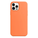 Magnetic Liquid Silicone Full Coverage Shockproof Magsafe Case with Magsafe Charging Magnet For iPhone 12 Pro Max(Orange)