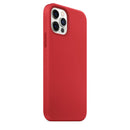 Magnetic Liquid Silicone Full Coverage Shockproof Magsafe Case with Magsafe Charging Magnet For iPhone 12 Pro Max(Red)