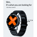 B3P 1.3 inch Touch Screen Smart Watch, Support Sleep Monitor / Heart Rate Monitor / Blood Pressure Monitor, Style: Steel Strap(Silver)