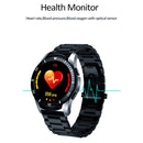 B3P 1.3 inch Touch Screen Smart Watch, Support Sleep Monitor / Heart Rate Monitor / Blood Pressure Monitor, Style: Steel Strap(Silver)