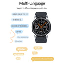 B3P 1.3 inch Touch Screen Smart Watch, Support Sleep Monitor / Heart Rate Monitor / Blood Pressure Monitor, Style: Silicone Strap(Black Silver)