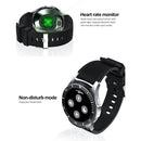 B3P 1.3 inch Touch Screen Smart Watch, Support Sleep Monitor / Heart Rate Monitor / Blood Pressure Monitor, Style: Silicone Strap(Black Silver)