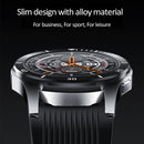 B3P 1.3 inch Touch Screen Smart Watch, Support Sleep Monitor / Heart Rate Monitor / Blood Pressure Monitor, Style: Silicone Strap(Black Silver)