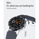 B3P 1.3 inch Touch Screen Smart Watch, Support Sleep Monitor / Heart Rate Monitor / Blood Pressure Monitor, Style: Silicone Strap(Black Silver)