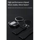 B3P 1.3 inch Touch Screen Smart Watch, Support Sleep Monitor / Heart Rate Monitor / Blood Pressure Monitor, Style: Silicone Strap(Black Silver)