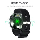 B3P 1.3 inch Touch Screen Smart Watch, Support Sleep Monitor / Heart Rate Monitor / Blood Pressure Monitor, Style: Silicone Strap(Black Silver)