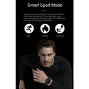 T4M 0.49 inch OLED Screen 30m Waterproof Smart Quartz Watch, Support Sleep Monitor / Heart Rate Monitor / Blood Pressure Monitor, Style: Leather Strap(Black)