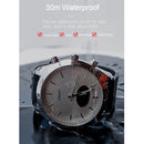 T4M 0.49 inch OLED Screen 30m Waterproof Smart Quartz Watch, Support Sleep Monitor / Heart Rate Monitor / Blood Pressure Monitor, Style: Leather Strap(Black)