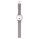 T4W 0.49 inch OLED Screen 30m Waterproof Smart Quartz Watch, Support Sleep Monitor / Heart Rate Monitor / Blood Pressure Monitor, Style: Silicone Strap(Light Brown)