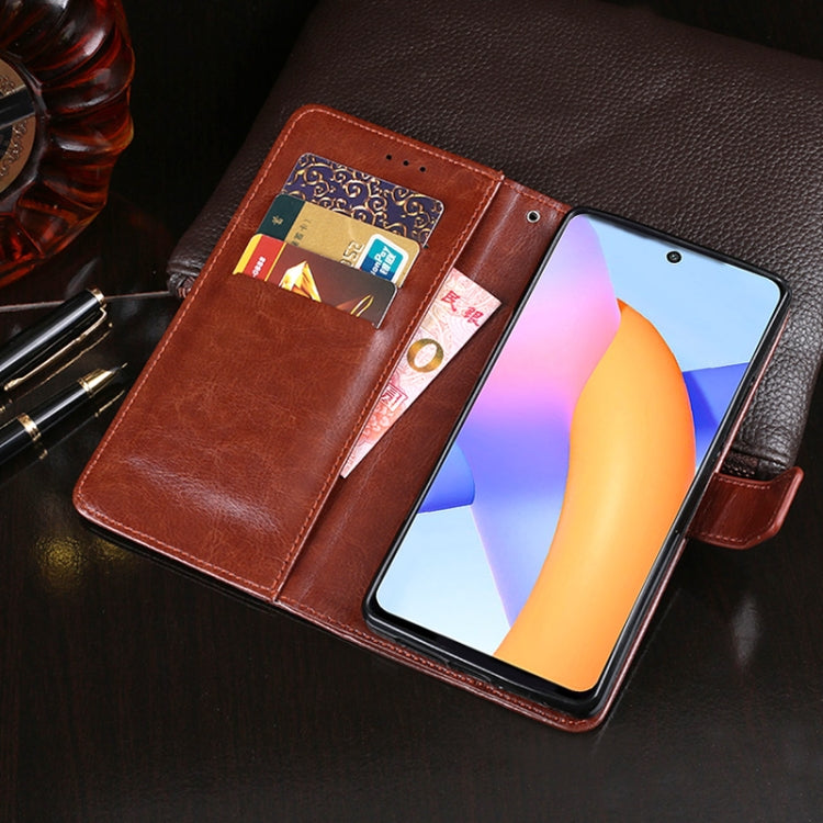 For Huawei Honor 10X Lite idewei Crazy Horse Texture Horizontal Flip Leather Case with Holder & Card Slots & Wallet(White)