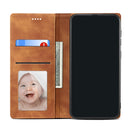 For Samsung Galaxy A31 GUSSIM GS-001 Business Style Horizontal Flip Skin Feel PU Leather Case with Holder & Card Slots & Wallet & Photo Frame(Brown)