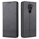For Xiaomi Redmi Note 9 / 10X AZNS Magnetic Calf Texture Horizontal Flip Leather Case with Card Slots & Holder & Wallet(Black)