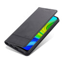 For Xiaomi Redmi Note 9 / 10X AZNS Magnetic Calf Texture Horizontal Flip Leather Case with Card Slots & Holder & Wallet(Black)