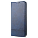 For Xiaomi Redmi Note 9 / 10X AZNS Magnetic Calf Texture Horizontal Flip Leather Case with Card Slots & Holder & Wallet(Dark Blue)